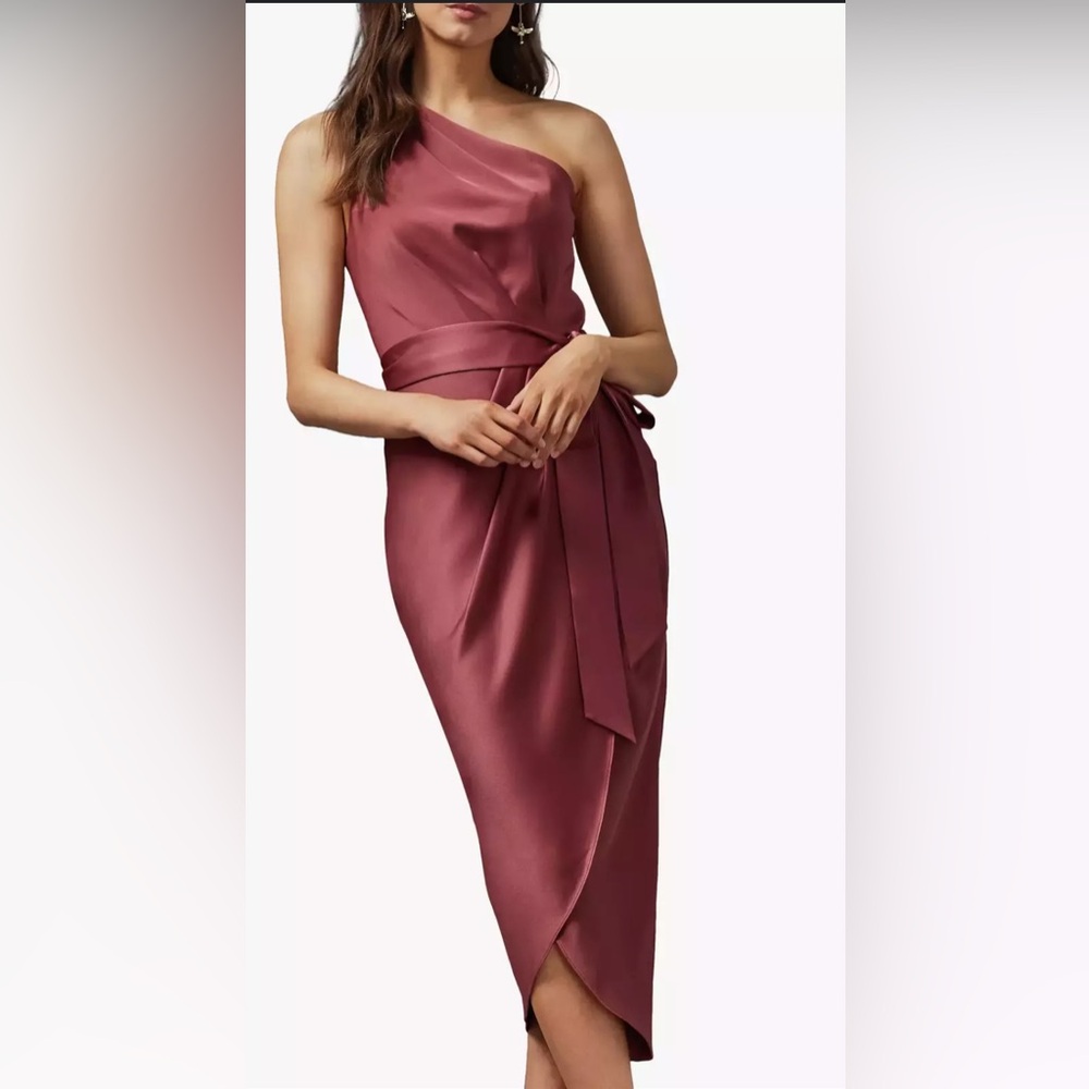 Ted Baker Gabie One Shoulder Dress EUC